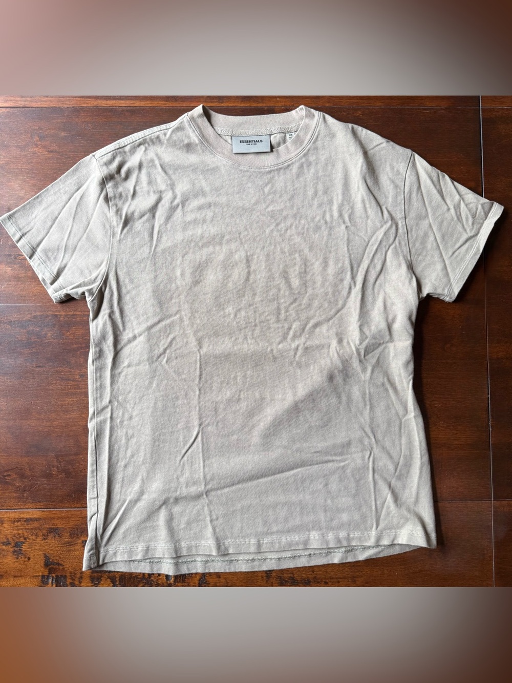 Fear of God Essentials Taupe Logo T-Shirt XS